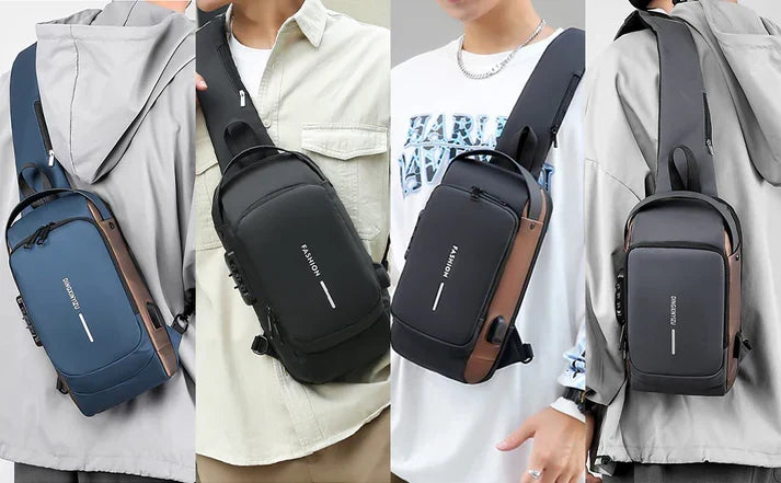 New Fashion Anti-Theft Sling Shoulder Bag With Password Lock