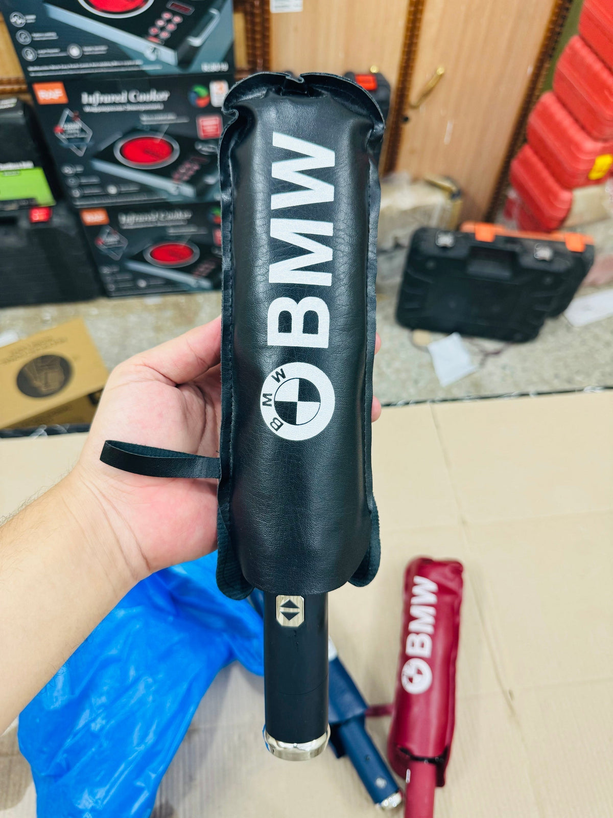 BMW Brand  Smart Auto Folding Umbrella